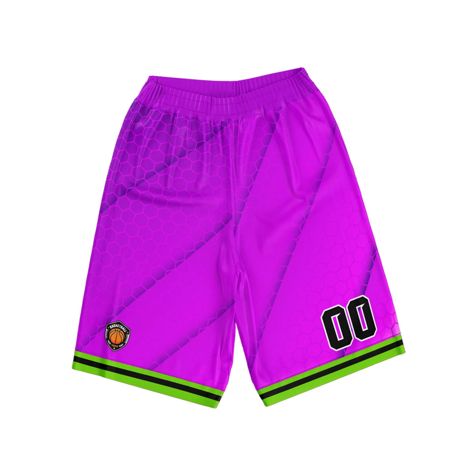 Custom Purple Green Basketball Jersey Uniform Suit Printed Your Logo Name Number