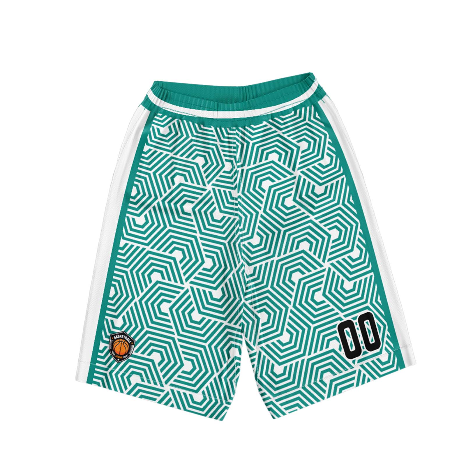 Custom White Teal Basketball Jersey Uniform Suit Printed Your Logo Name Number