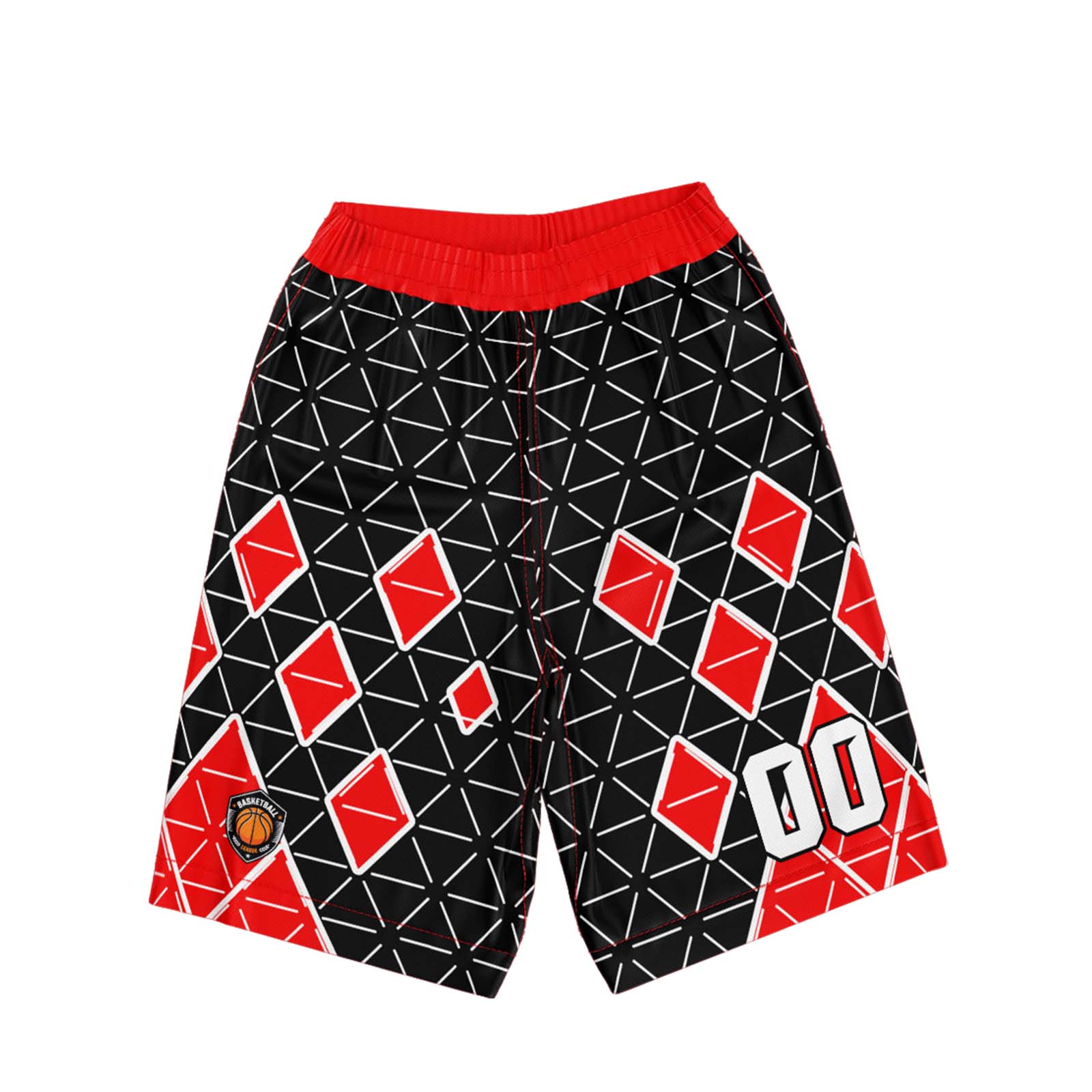 Custom Black Red Basketball Jersey Uniform Suit Printed Your Logo Name Number