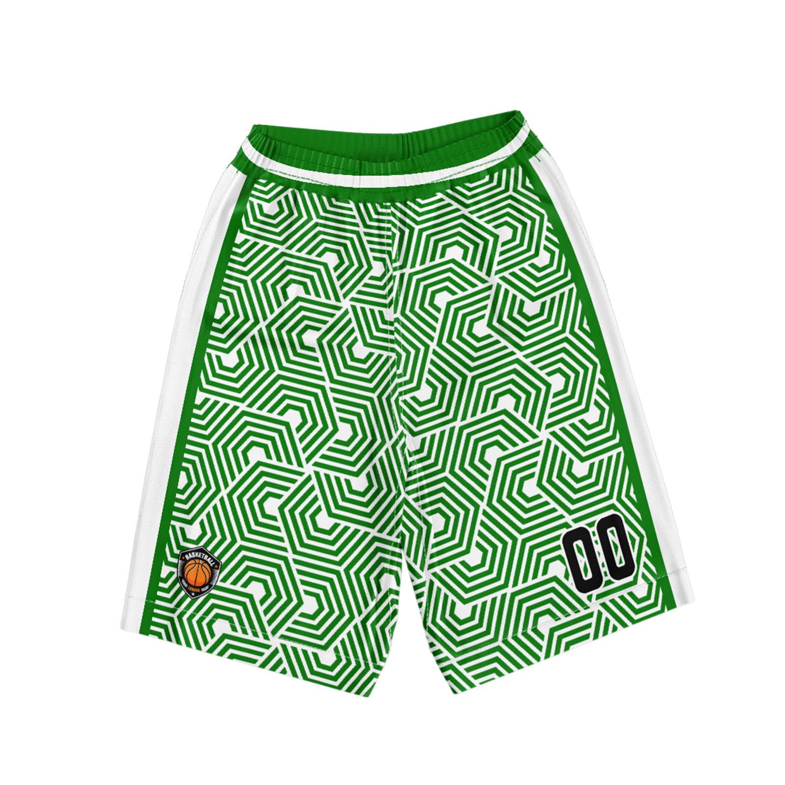 Custom White Green Basketball Jersey Uniform Suit Printed Your Logo Name Number