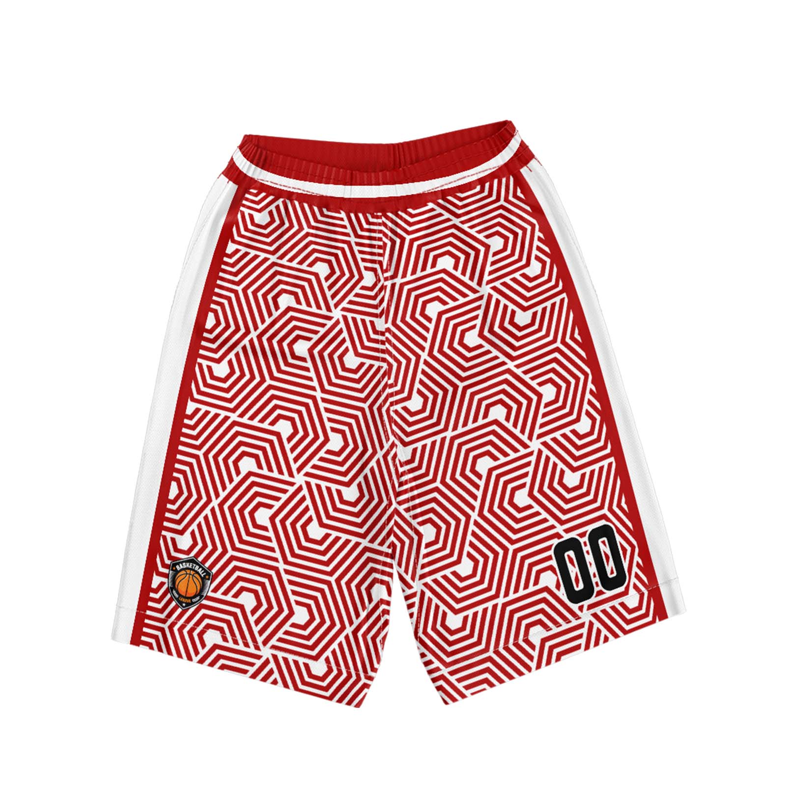 Custom White Red Basketball Jersey Uniform Suit Printed Your Logo Name Number