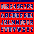 Custom Basketball Jersey Uniform Suit Printed Your Logo Name Number Red-Navy