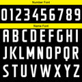 Custom Basketball Jersey Uniform Suit Printed Your Logo Name Number Black-Yellow