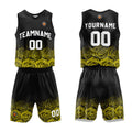 Custom Basketball Jersey Uniform Suit Printed Your Logo Name Number Yellow