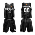Custom Basketball Jersey Uniform Suit Printed Your Logo Name Number Black