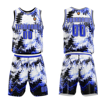 Custom Basketball Jersey Uniform Suit Printed Your Logo Name Number Blue