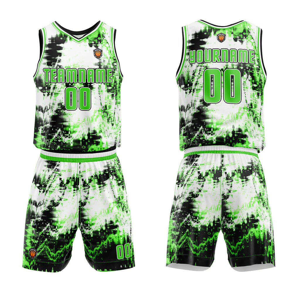 Custom Basketball Jersey Uniform Suit Printed Your Logo Name Number Green