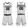 Custom Basketball Jersey Uniform Suit Printed Your Logo Name Number White