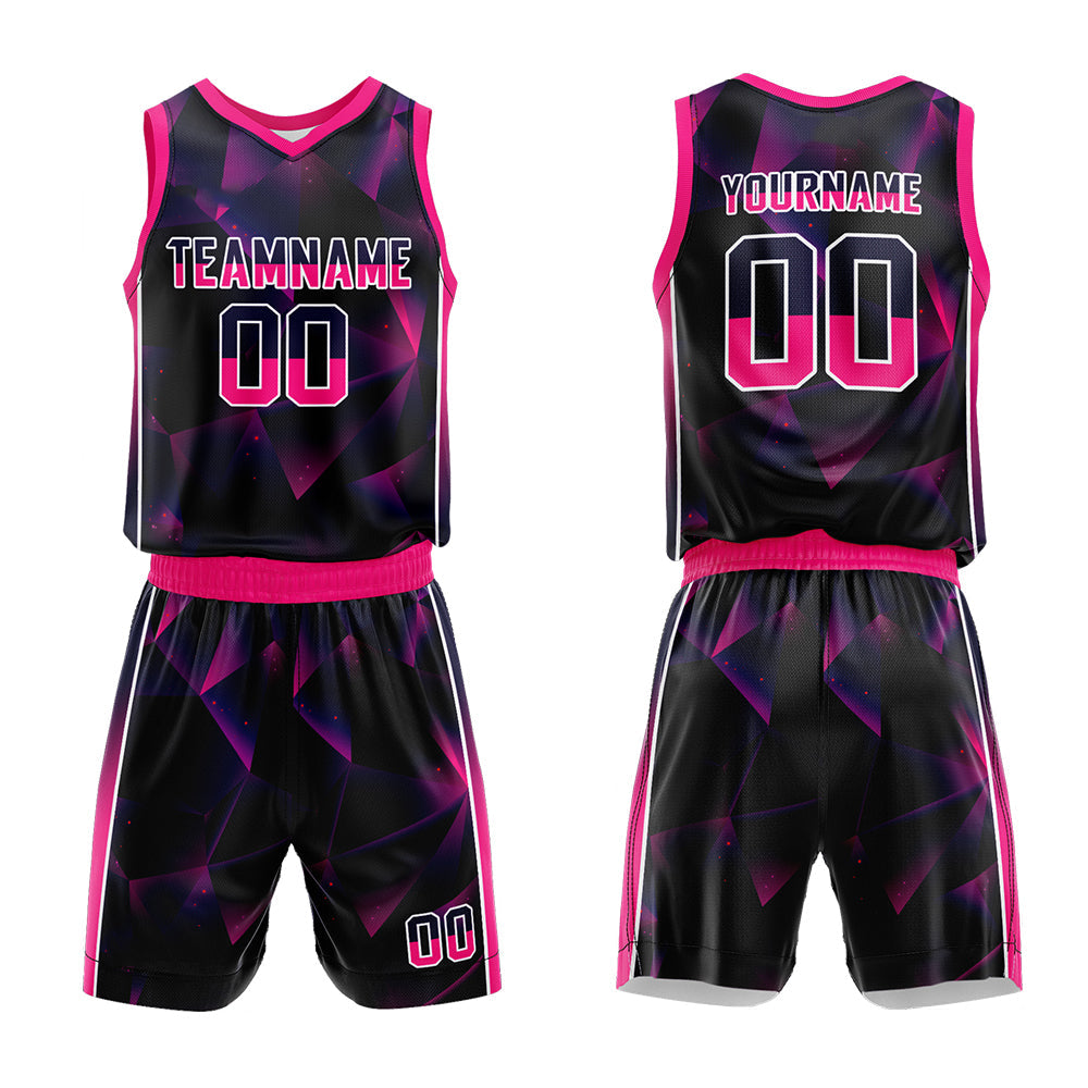 Custom Basketball Jersey Uniform Suit Printed Your Logo Name Number Black-Gold