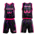 Custom Basketball Jersey Uniform Suit Printed Your Logo Name Number Black-Gold
