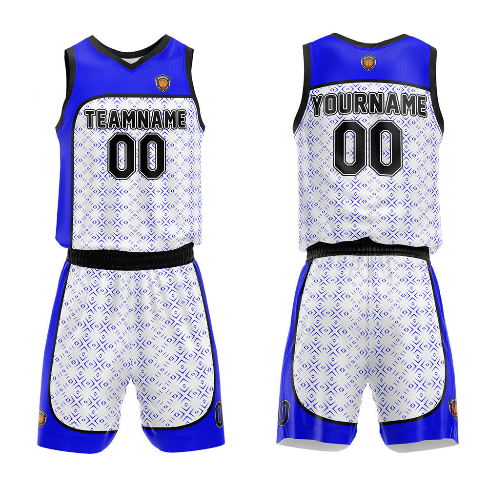 Custom Basketball Jersey Uniform Suit Printed Your Logo Name Number Royal