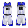 Custom Basketball Jersey Uniform Suit Printed Your Logo Name Number Royal