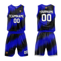 Custom Basketball Jersey Uniform Suit Printed Your Logo Name Number Black-Royal