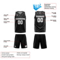 Custom Black Grey Basketball Jersey Uniform Suit Printed Your Logo Name Number