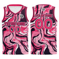 Custom Pink Basketball Jersey Uniform Suit Printed Your Logo Name Number