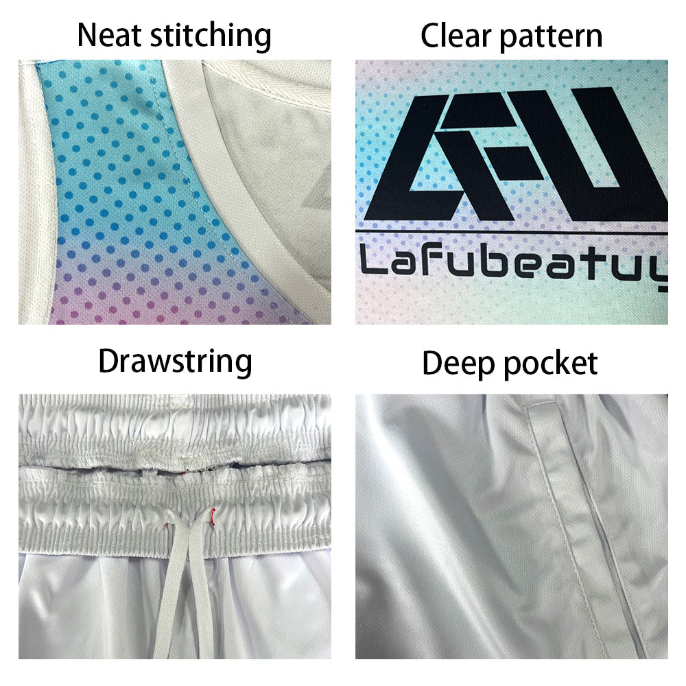 Custom Basketball Jersey Uniform Suit Printed Your Logo Name Number Teal-Pink