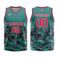 Custom Green Red Basketball Jersey Uniform Suit Printed Your Logo Name Number