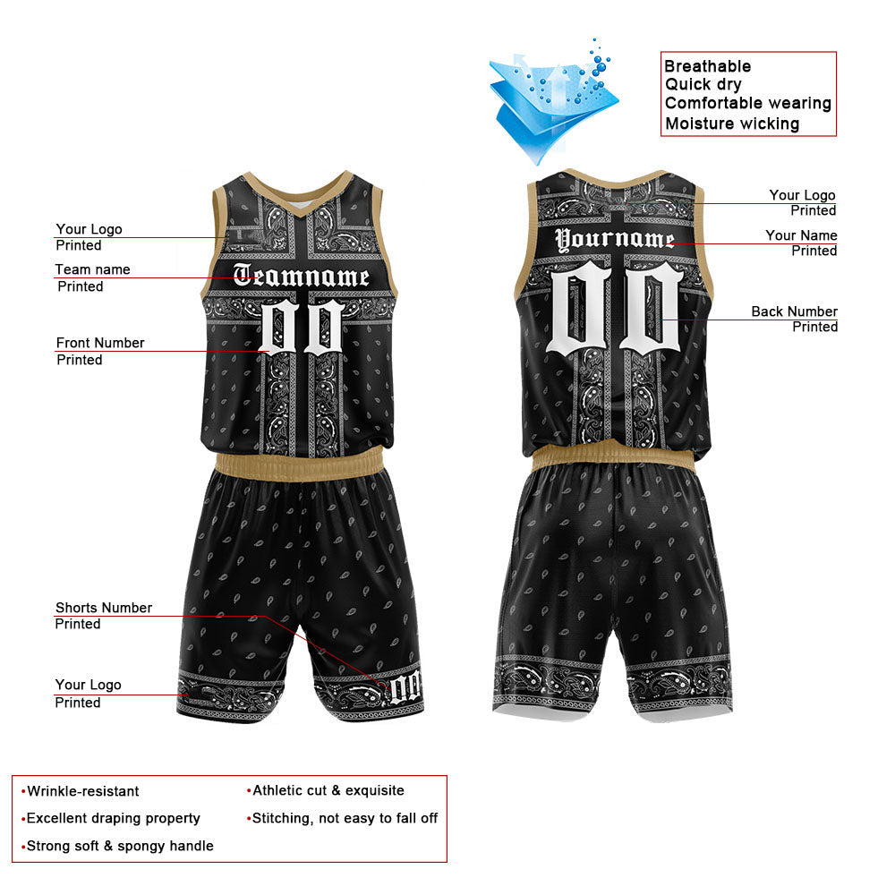 Custom Basketball Jersey Uniform Suit Printed Your Logo Name Number Light Blue-Black