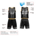 Custom Basketball Jersey Uniform Suit Printed Your Logo Name Number Light Blue-Black