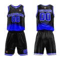 Custom Black Blue Basketball Jersey Uniform Suit Printed Your Logo Name Number