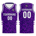 Custom Purple Basketball Jersey Uniform Suit Printed Your Logo Name Number