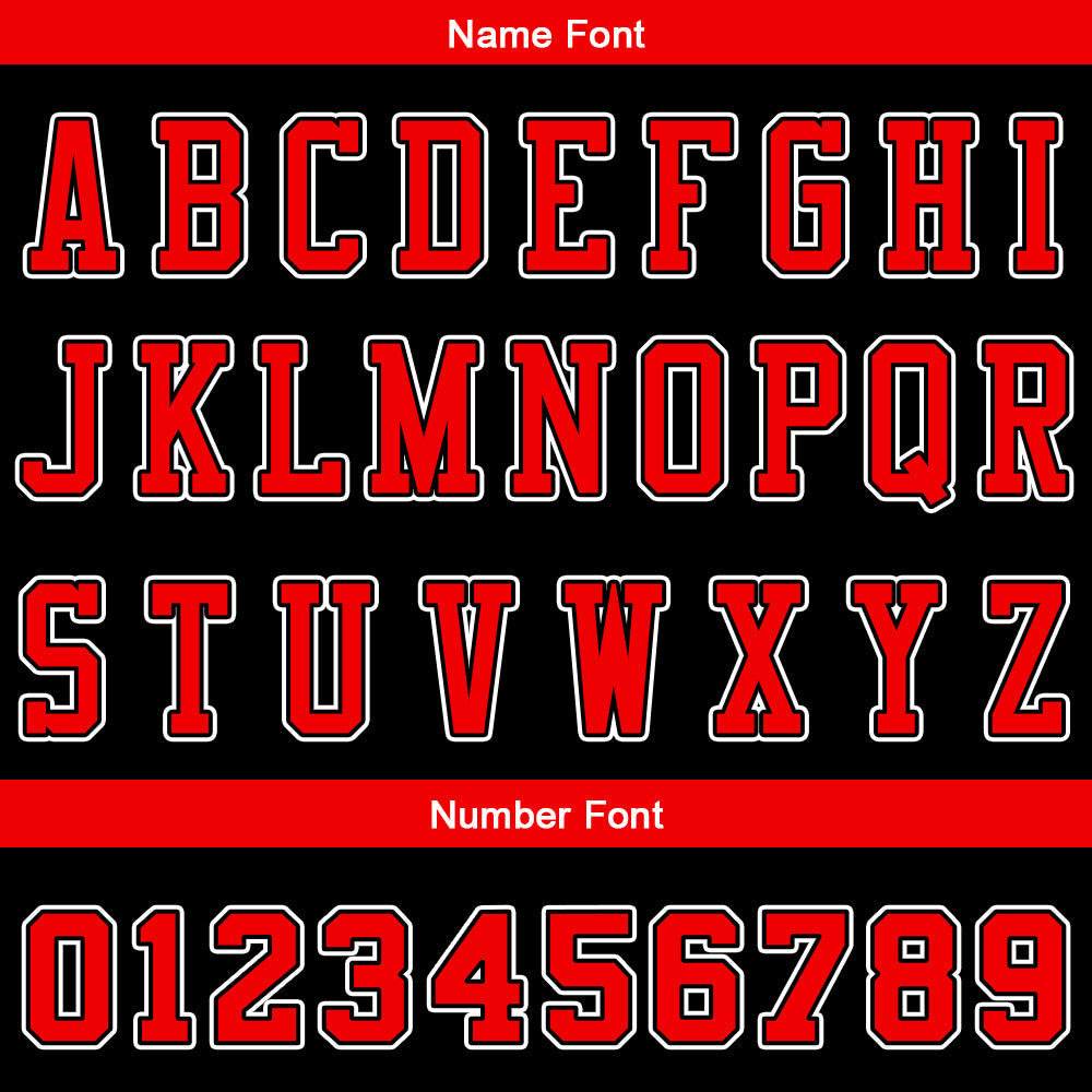 Custom Basketball Jersey Uniform Suit Printed Your Logo Name Number Black-Red