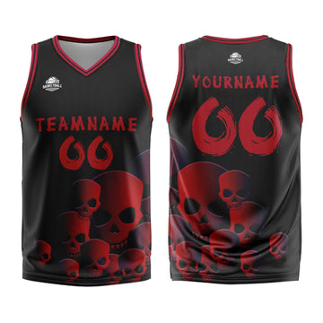 Custom Fluid Red Basketball Jersey Uniform Suit Printed Your Logo Name Number