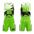 Custom Neon Green Basketball Jersey Uniform Suit Printed Your Logo Name Number