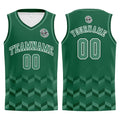 Custom Green Basketball Jersey Uniform Suit Printed Your Logo Name Number