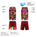 Custom Burgundy Basketball Jersey Uniform Suit Printed Your Logo Name Number