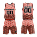 Custom Dark Orange Basketball Jersey Uniform Suit Printed Your Logo Name Number