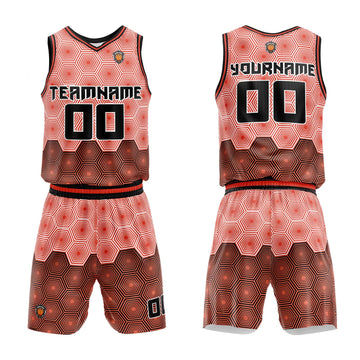 Custom Dark Orange Basketball Jersey Uniform Suit Printed Your Logo Name Number