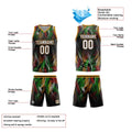 Custom Black Orange Basketball Jersey Uniform Suit Printed Your Logo Name Number