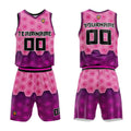 Custom Rose Basketball Jersey Uniform Suit Printed Your Logo Name Number