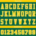 Custom Basketball Jersey Uniform Suit Printed Your Logo Name Number Green-Yellow