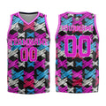 Custom Rose Pink Basketball Jersey Uniform Suit Printed Your Logo Name Number