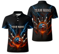 Patriotic Lightning Explosion Strike Bowling Jersey