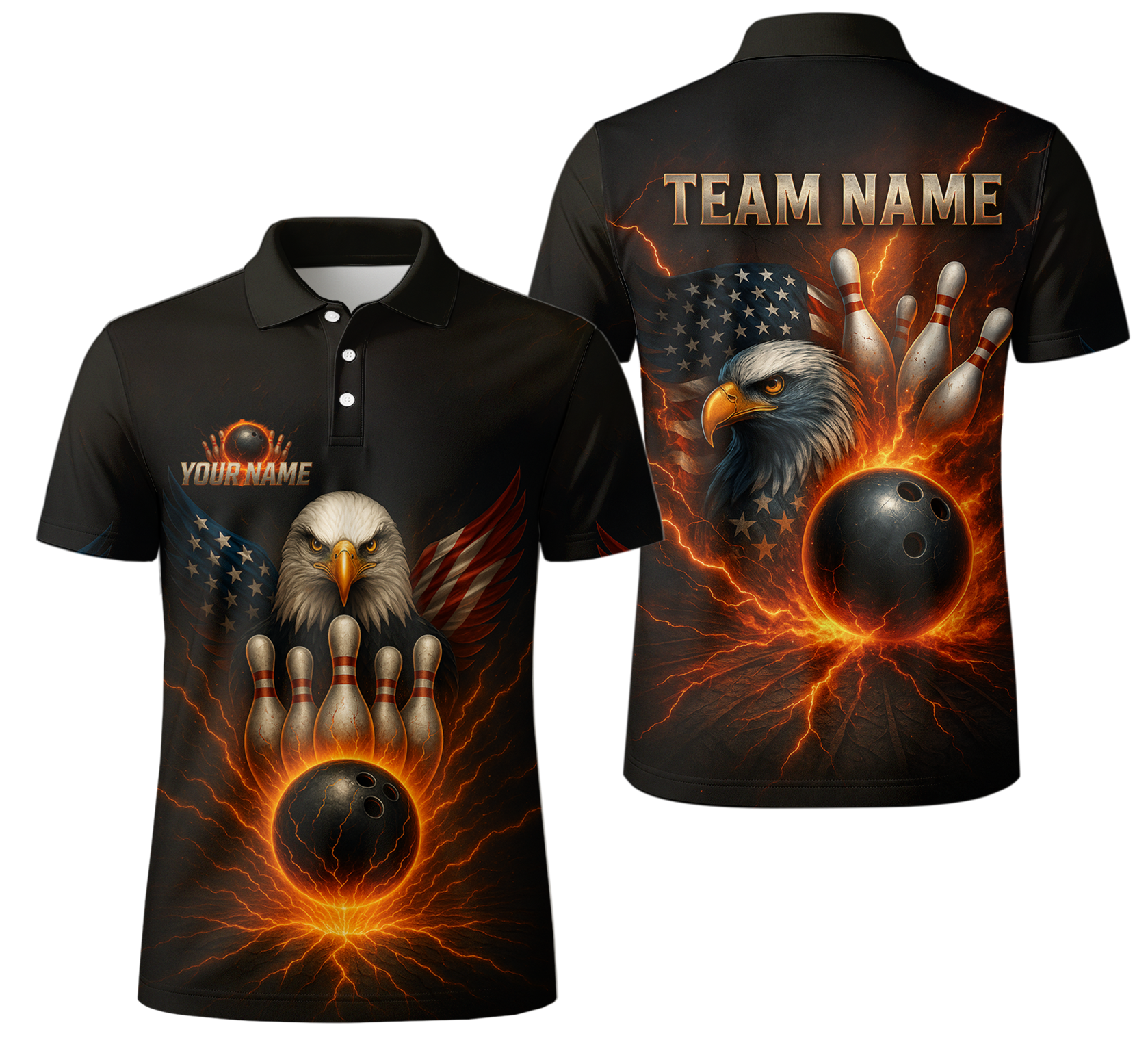 Majestic Eagle Patriotic Power Bowling Jersey