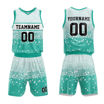 Custom Basketball Jersey Uniform Suit Printed Your Logo Name Number Green