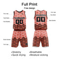 Custom Dark Orange Basketball Jersey Uniform Suit Printed Your Logo Name Number