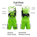 Custom Neon Green Basketball Jersey Uniform Suit Printed Your Logo Name Number