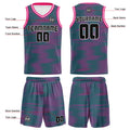 Custom Grey Pink Basketball Jersey Uniform Suit Printed Your Logo Name Number