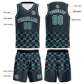 Custom Prussian Blue Basketball Jersey Uniform Suit Printed Your Logo Name Number
