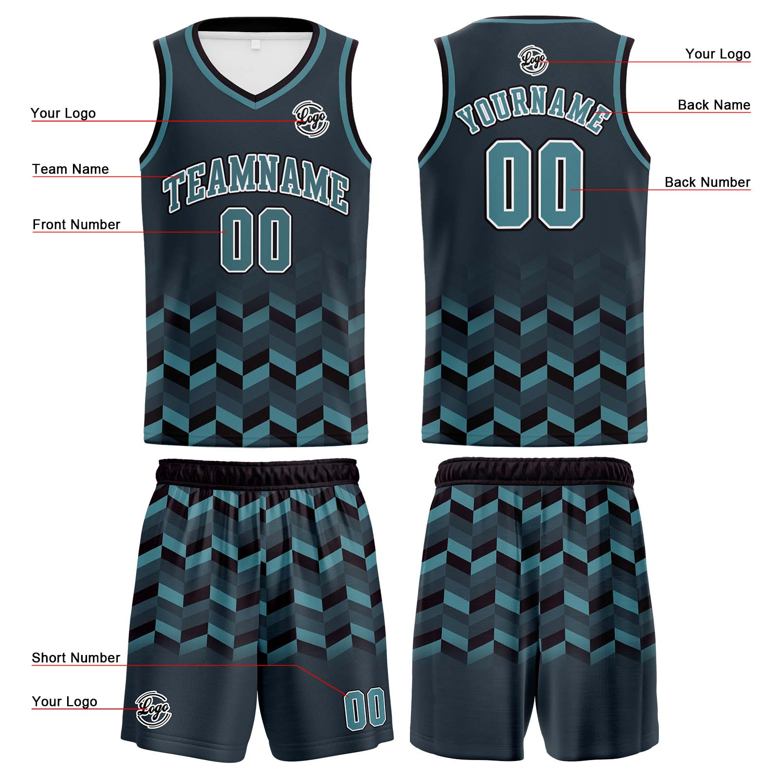 Custom Prussian Blue Basketball Jersey Uniform Suit Printed Your Logo Name Number
