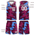 Custom Burgundy Light Basketball Jersey Uniform Suit Printed Your Logo Name Number