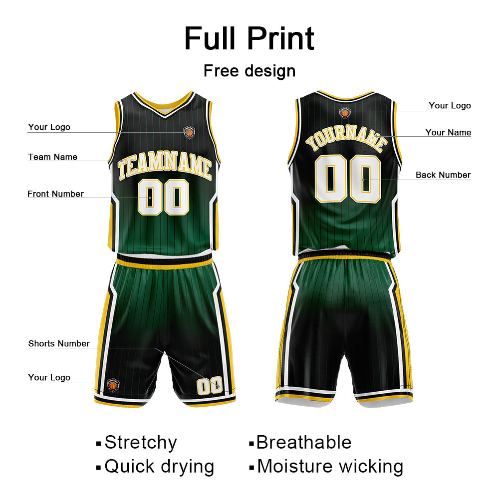 Custom Basketball Jersey Uniform Suit Printed Your Logo Name Number Black-Light Blue