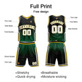Custom Basketball Jersey Uniform Suit Printed Your Logo Name Number Black-Light Blue