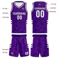 Custom Purple Basketball Jersey Uniform Suit Printed Your Logo Name Number
