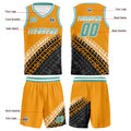 Custom Light Orange Basketball Jersey Uniform Suit Printed Your Logo Name Number
