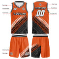 Custom Orange Basketball Jersey Uniform Suit Printed Your Logo Name Number